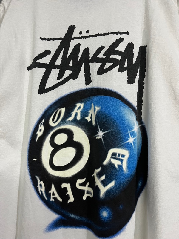 Buy Stussy & Born x Raised 8 Ball Tee White | SASOM