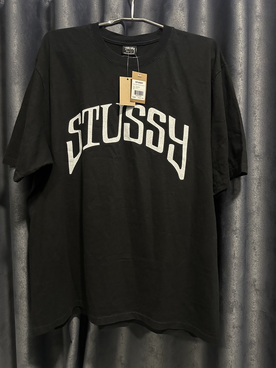 Stussy Arched Tee Pigment Dyed Black Shop Authentic at SASOM