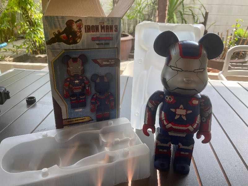BE@RBRICK Iron Man 3 [Iron Patriot] 400% | ของแท้