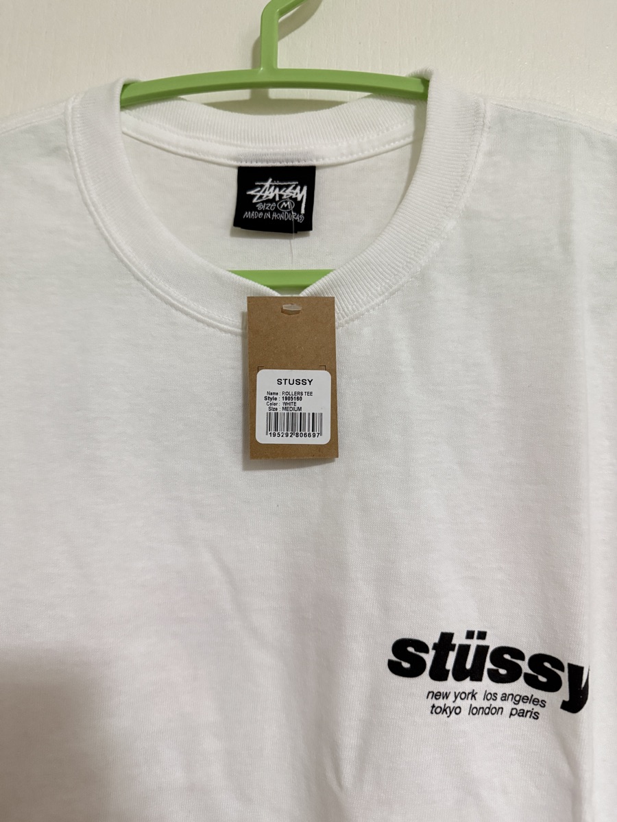 Stussy Rollers Tee White Shop Authentic at SASOM
