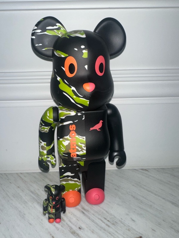 BE@RBRICK atmos x Staple [Ver. 2] 400% + 100% | ของแท้