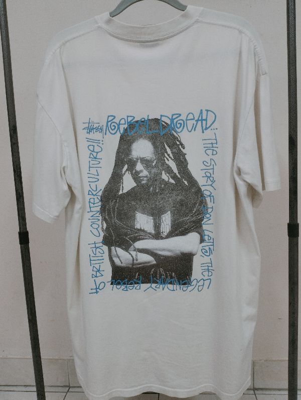 ช้อป Stussy Rebel Dread T-Shirt Whiteของแท้ที่ SASOM