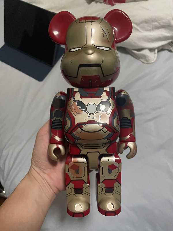 BE@RBRICK Iron Man 3 [Mark 42 - Damage Ver.] 400% | ของแท้
