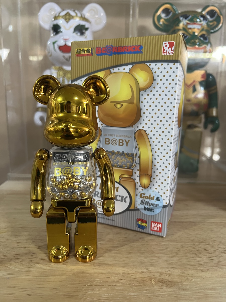 BE@RBRICK Chogokin [My First Be@rbrick B@by - Gold & Silver
