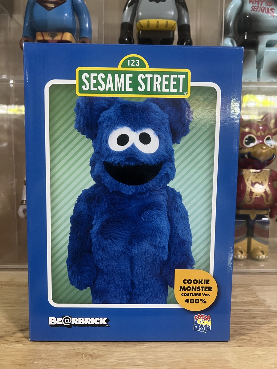 MEDICOM TOY - BE@RBRIC COOKIE MONSTER Costume Ver 400％ BE@RBRICK COOKIE MONSTER Costume Ver. 400% | SASOM