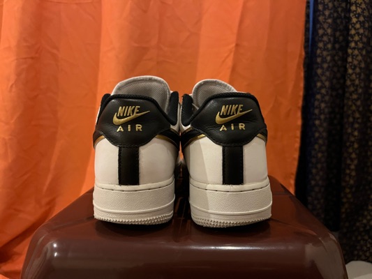 Nike Air Force 1 07 LV8 Double Swoosh White Metallic Gold DA8481-100