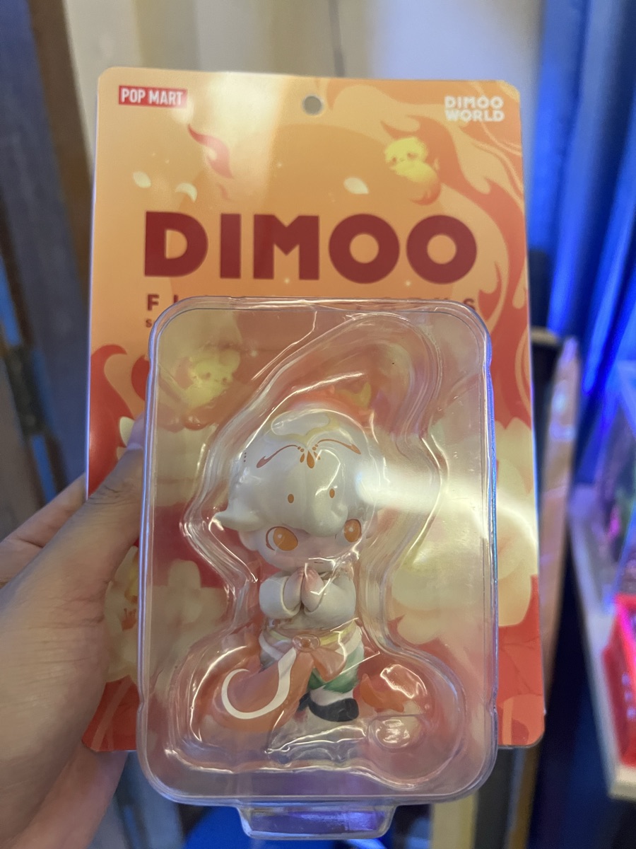 生花 POPMART DIMOO Flaming Lotus Figure Pop Mart Dimoo Flaming Lotus 100% - US